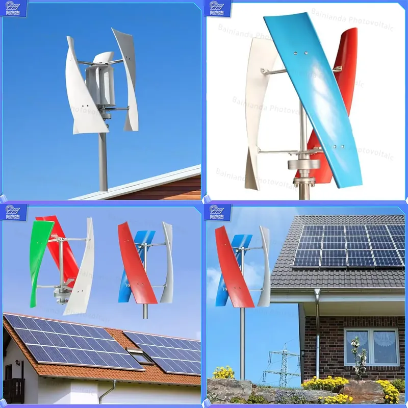 Renewable Energy Grid - 5KW 하이브리드 태양광 풍력 터빈 발전기