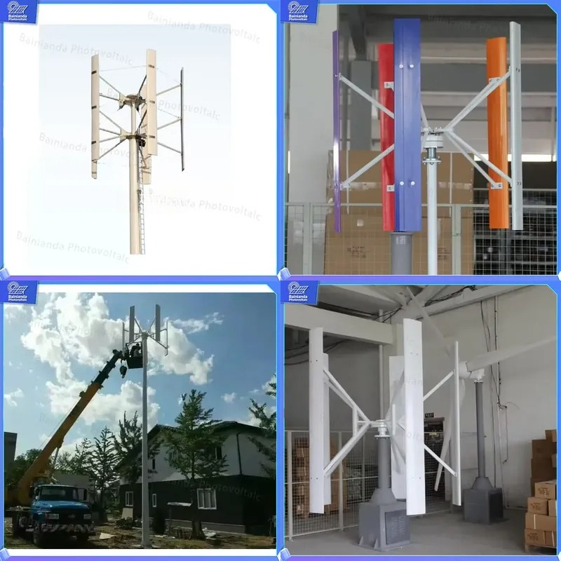 Renewable Energy Grid - 500W 1kW 2kW 수직축 풍력 터빈