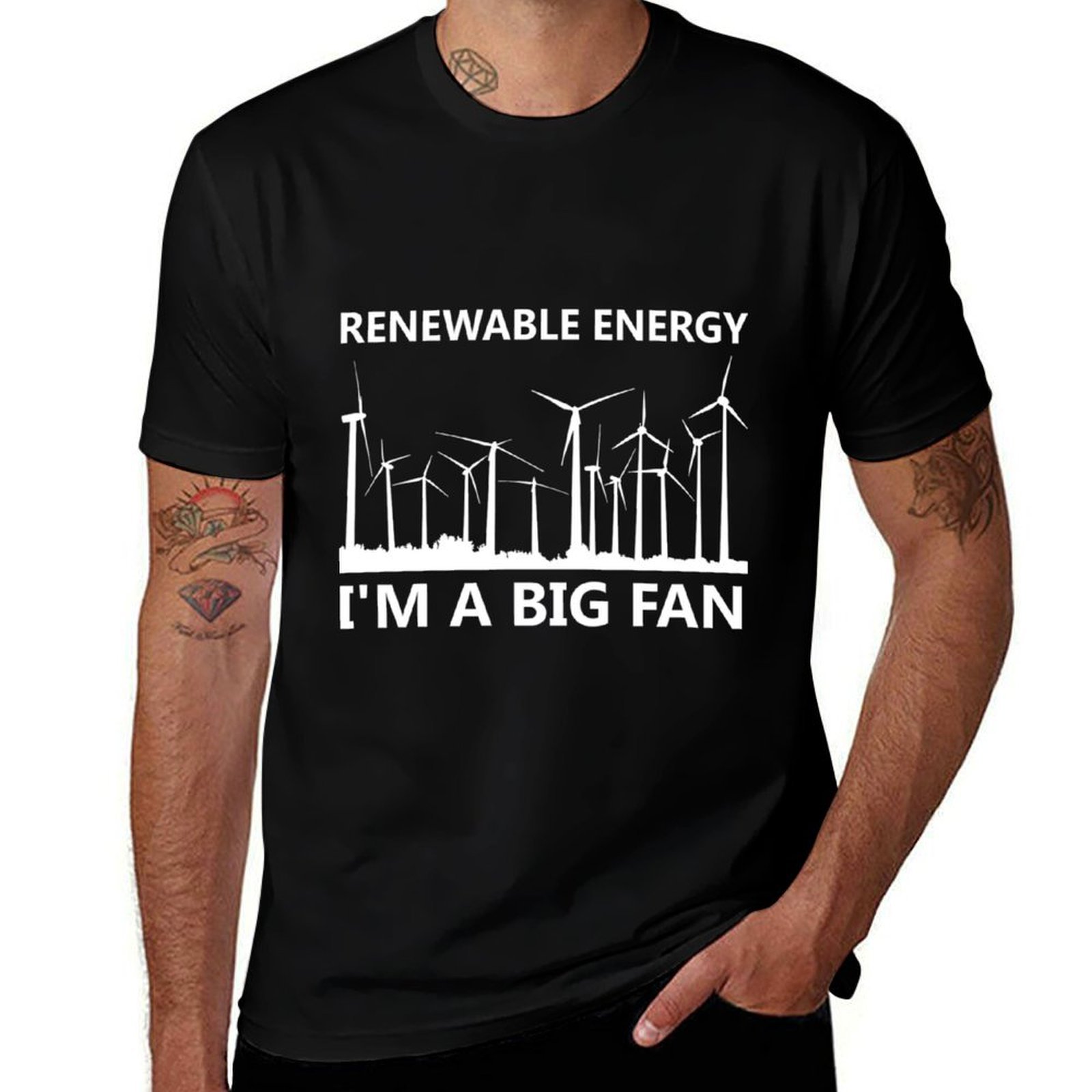 재생 에너지 나는 큰 팬입니다. 풍력 터빈 빈티지 선물 - Renewable Energy Work 리뷰 및 가격